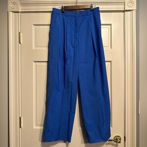 Classic Pleated Dress Pants in Royal Blue